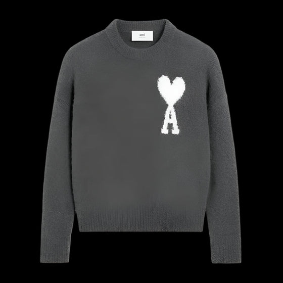 AMI Paris Sweater Grey